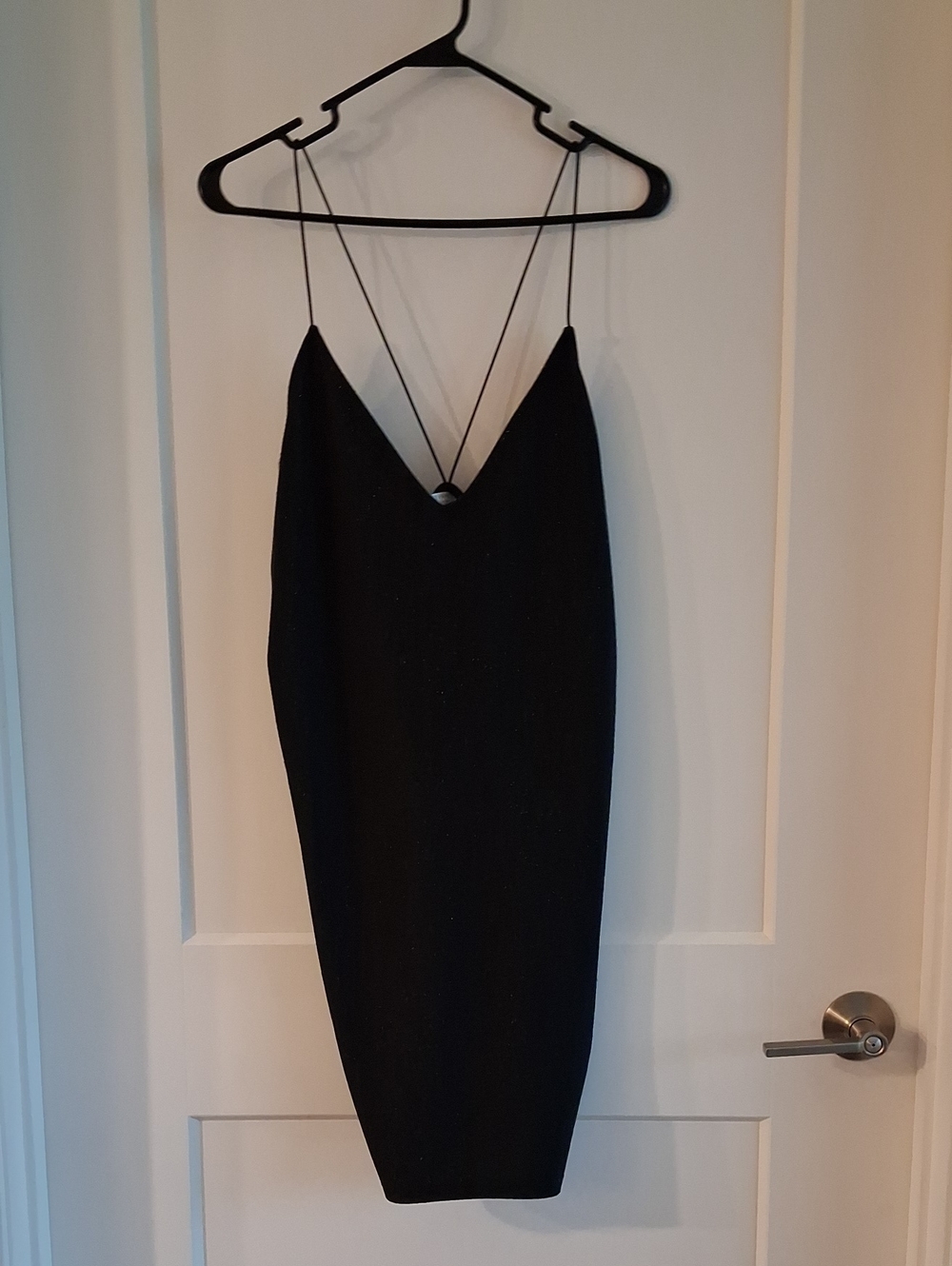 Classic Black Spaghetti-Strap Slip Dress